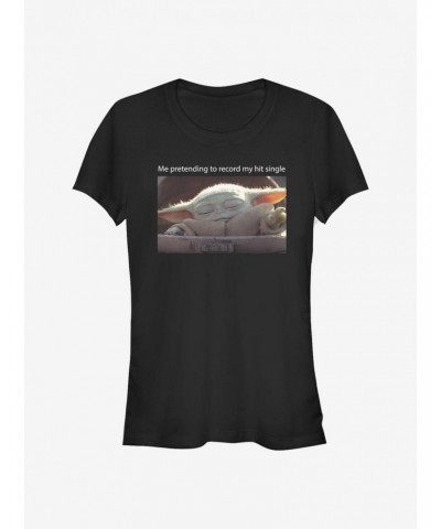 Star Wars The Mandalorian The Child Hit Record Girls T-Shirt $5.50 T-Shirts