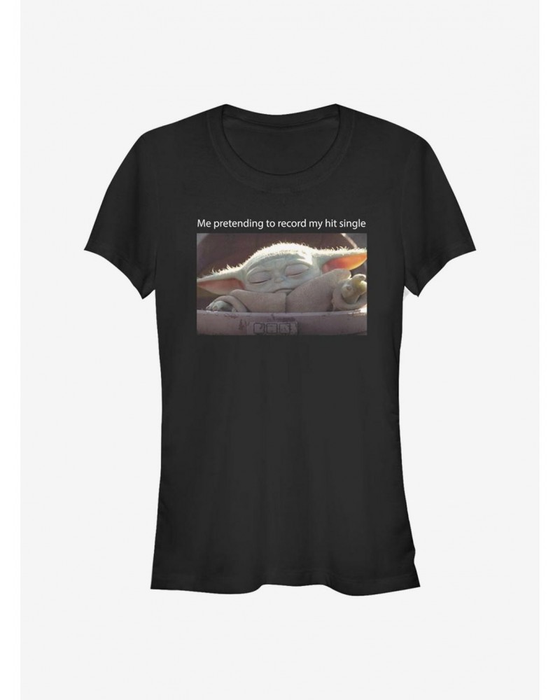 Star Wars The Mandalorian The Child Hit Record Girls T-Shirt $5.50 T-Shirts