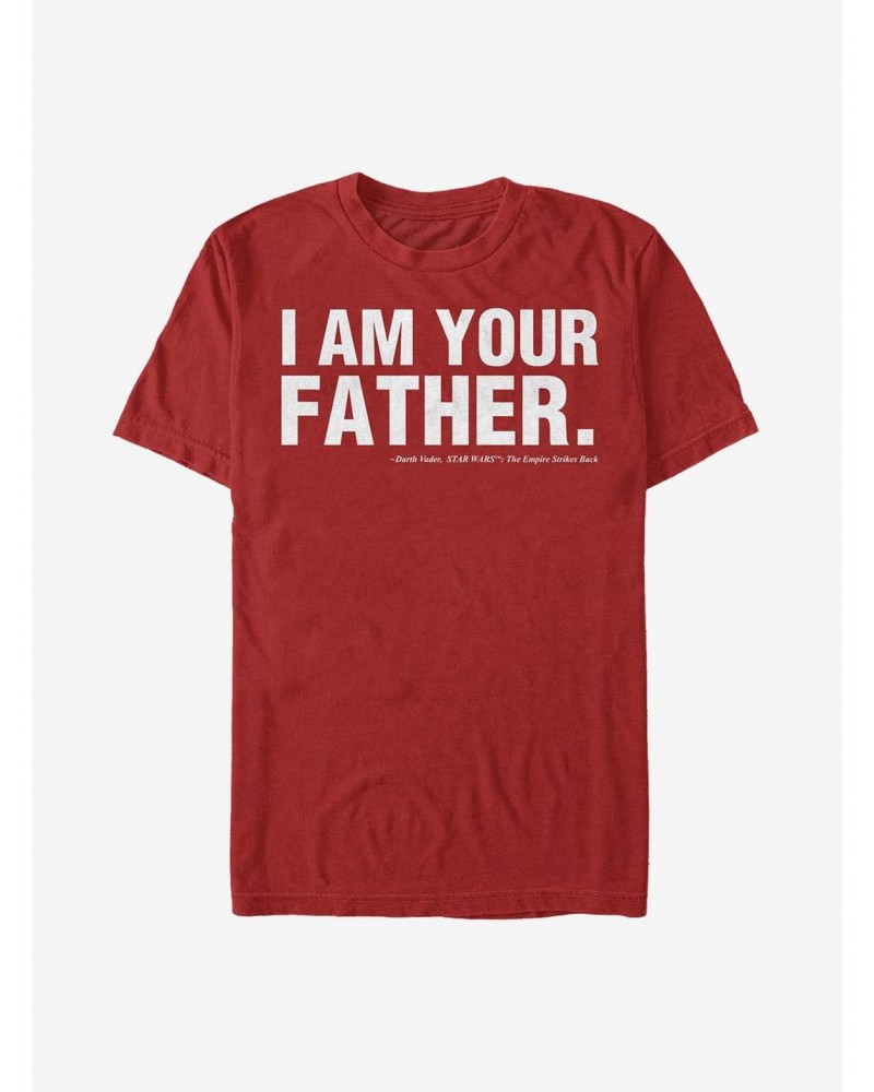 Star Wars I Am Your Father Quote T-Shirt $6.52 T-Shirts