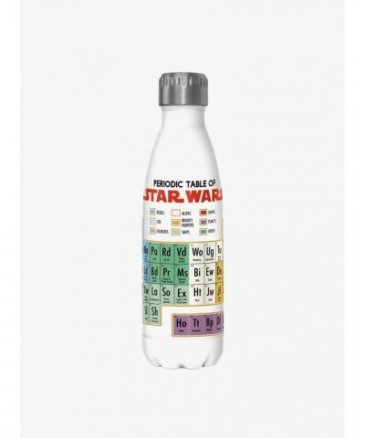 Star Wars Periodically White Stainless Steel Water Bottle $6.18 Water Bottles