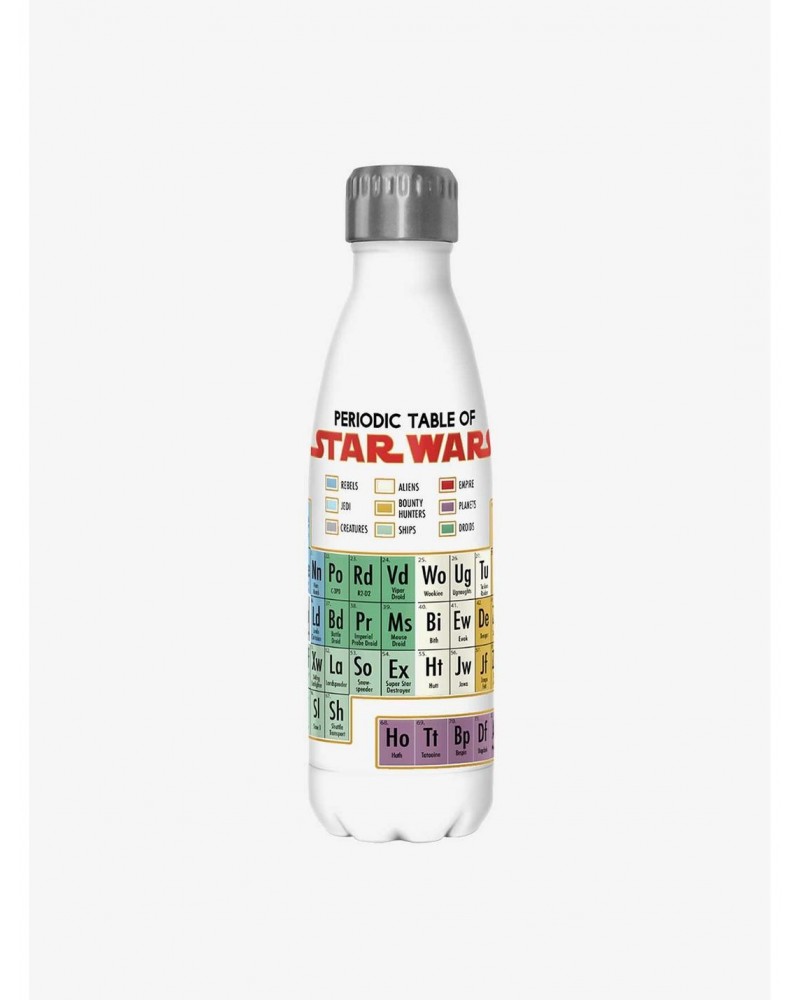 Star Wars Periodically White Stainless Steel Water Bottle $6.18 Water Bottles