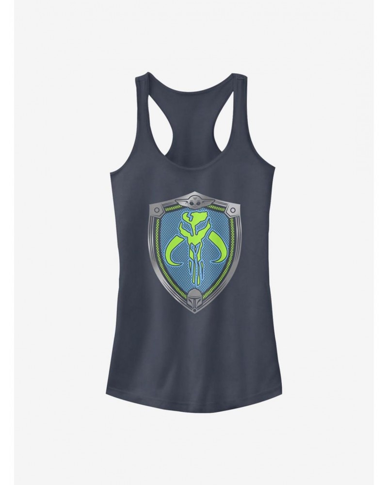 Star Wars The Mandalorian Mando Shield Girls Tank $9.56 Tanks