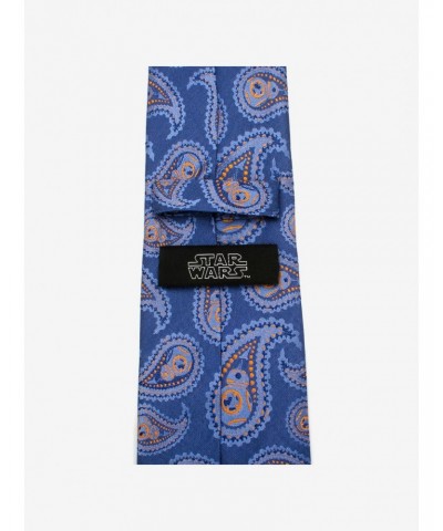 Star Wars BB-8 Blue Paisley Tie $29.39 Ties