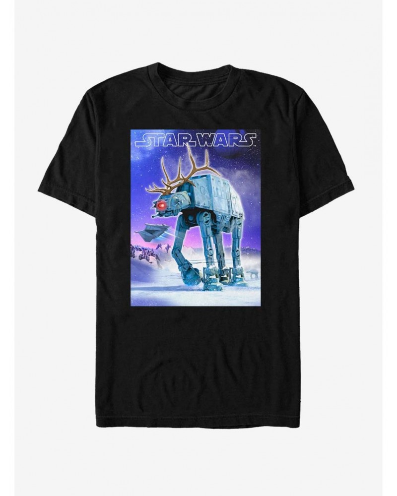 Star Wars Red Nose AT-AT Reindeer T-Shirt $4.97 T-Shirts