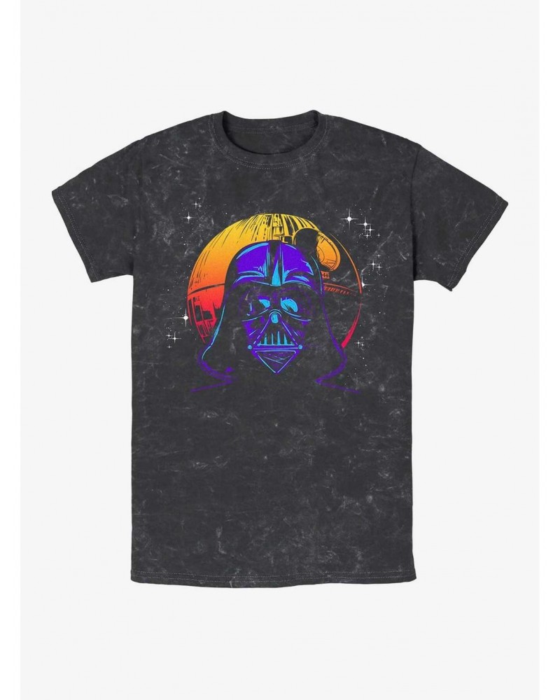 Star Wars Outrun Vader Mineral Wash T-Shirt $7.74 T-Shirts