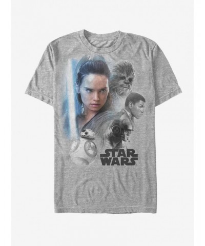 Star Wars Rey Rebel Collage T-Shirt $4.66 T-Shirts