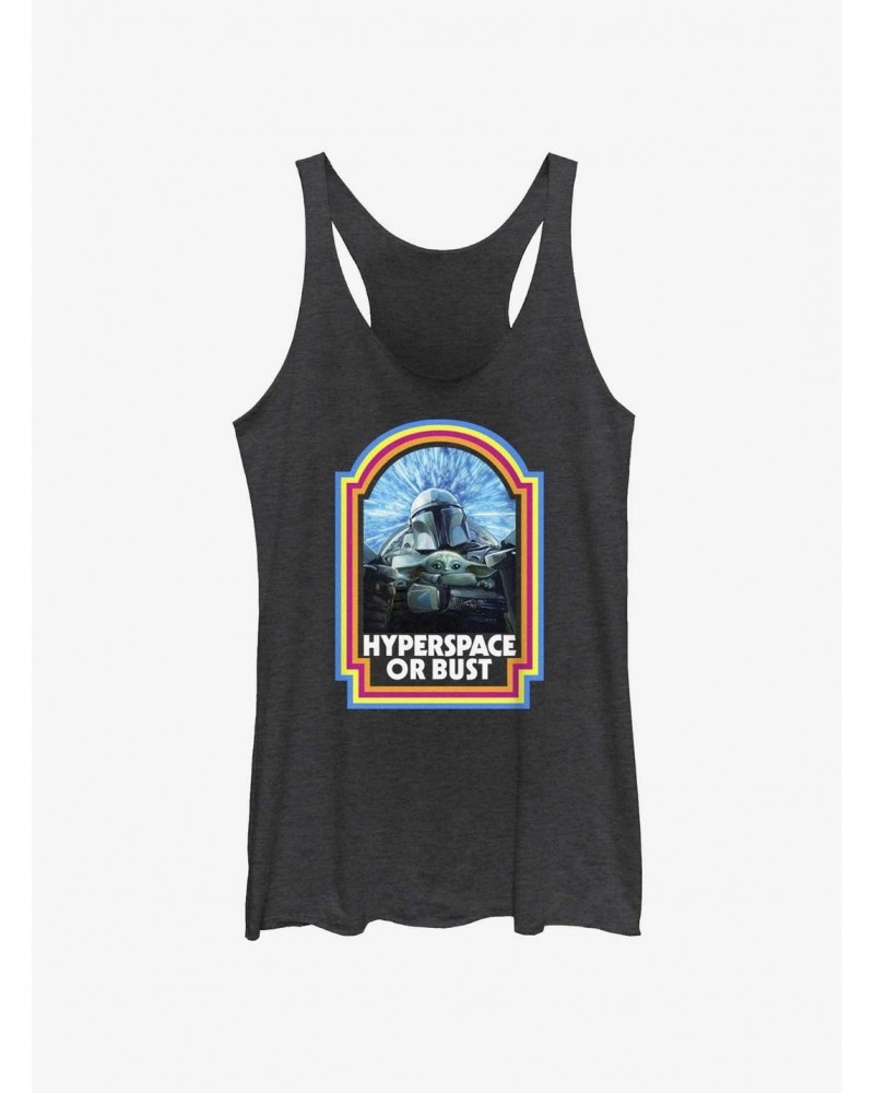 Star Wars The Mandalorian Hyperspace or Bust Girls Tank $8.08 Tanks