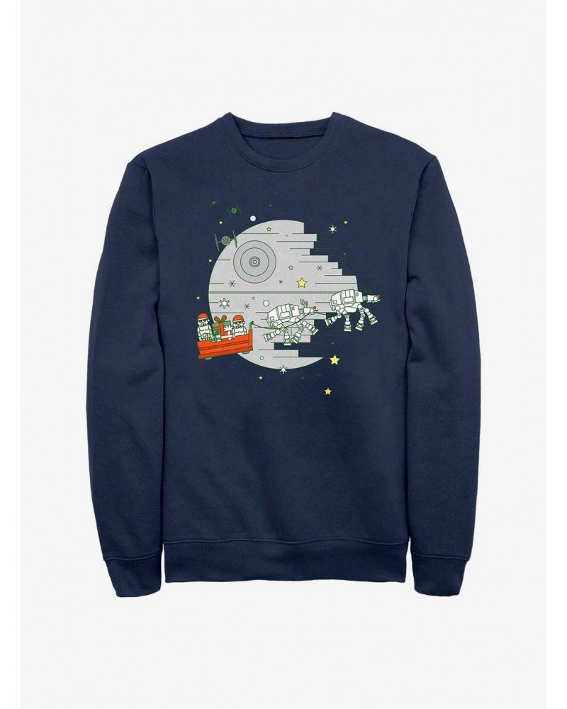 Star Wars Christmas Death Star Sweatshirt $10.33 Sweatshirts