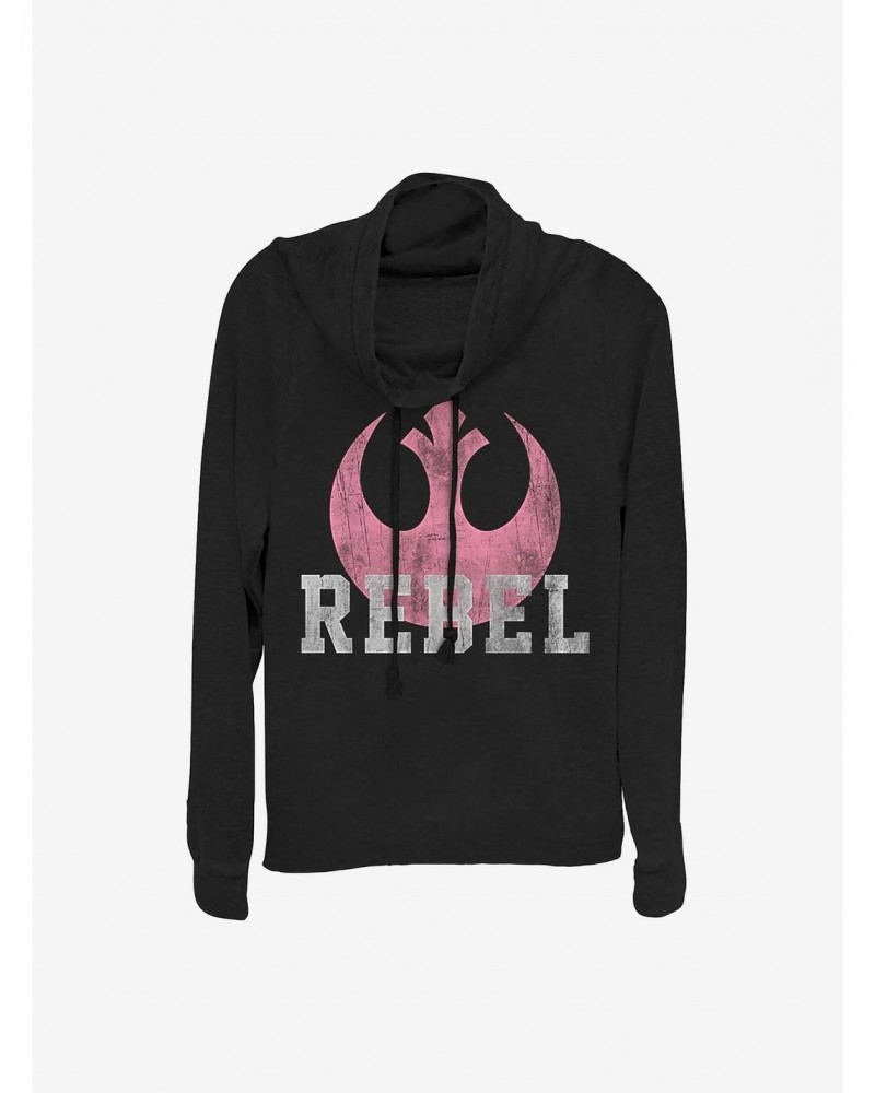 Star Wars: The Force Awakens Rebel Cowlneck Long-Sleeve Girls Top $16.16 Tops