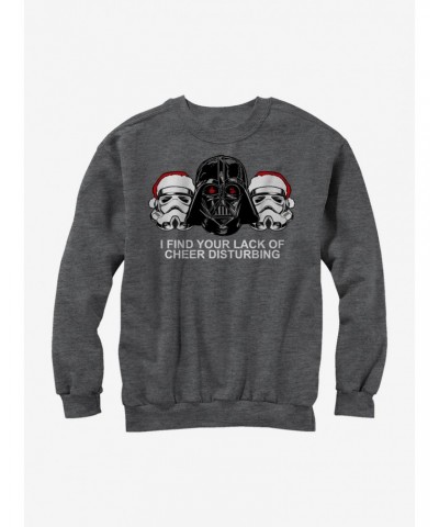 Star Wars Christmas Empire Lack of Cheer Girls Sweatshirt $14.17 Sweatshirts