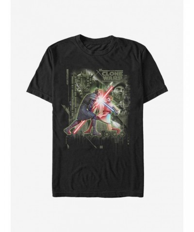 Star Wars The Clone Wars Saber Duel T-Shirt $5.59 T-Shirts