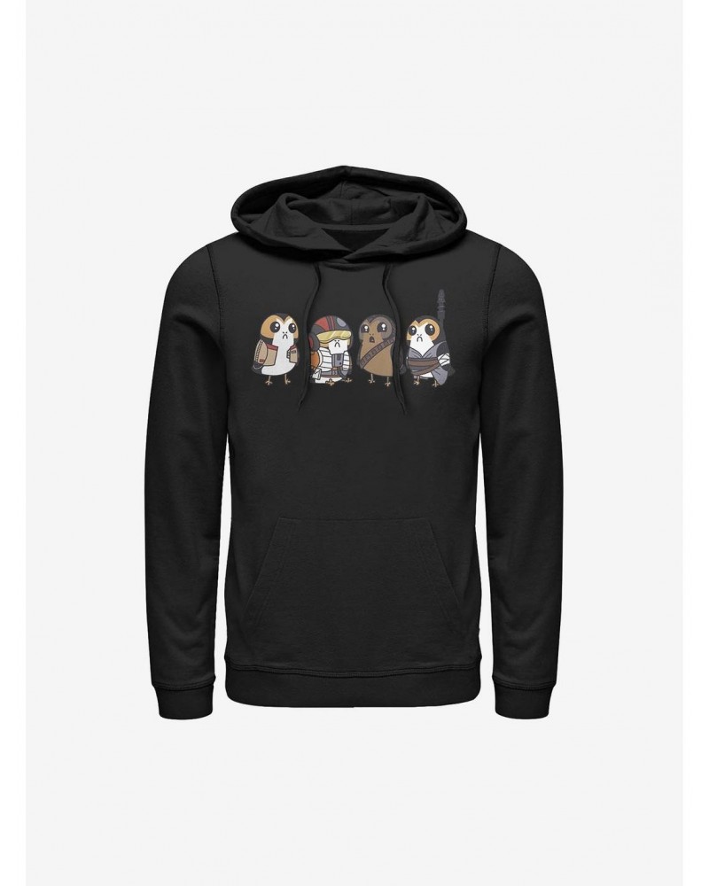 Star Wars: The Last Jedi Porgs As Characters Hoodie $17.24 Hoodies