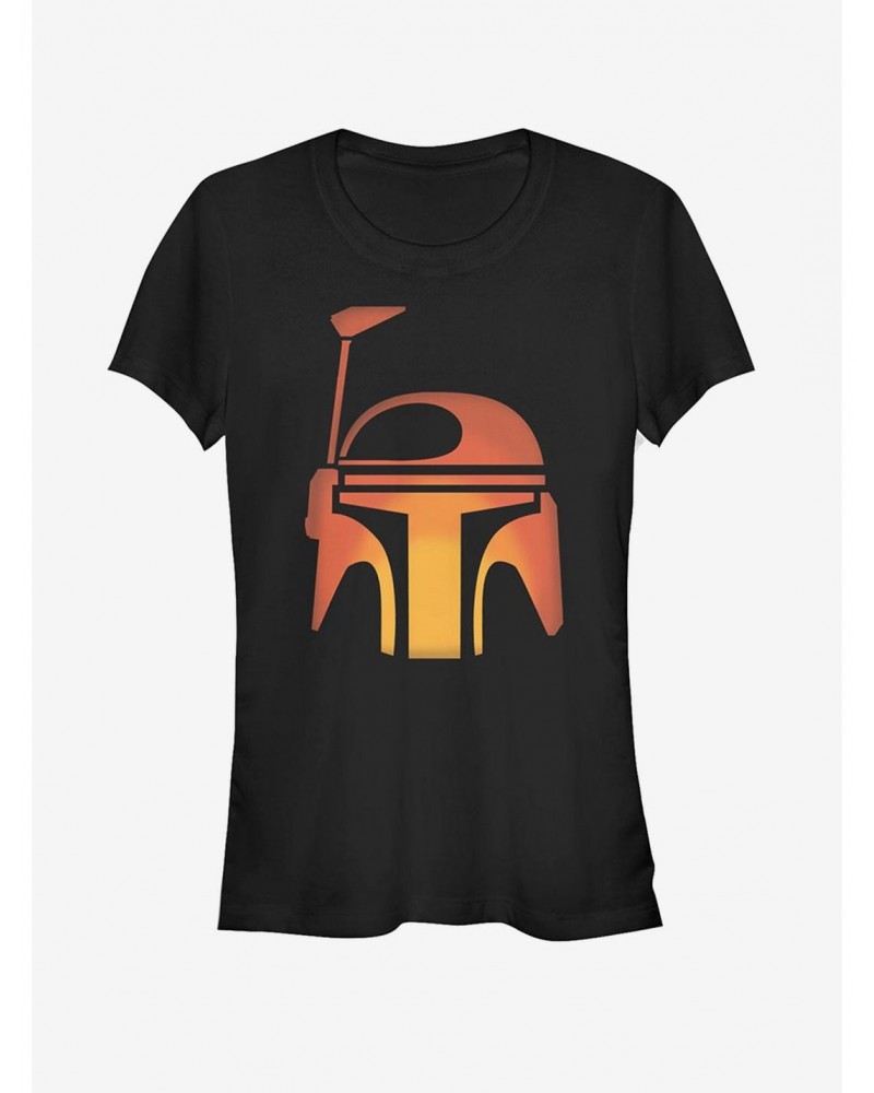 Halloween Boba Fett Pumpkin Girls T-Shirt $7.28 T-Shirts