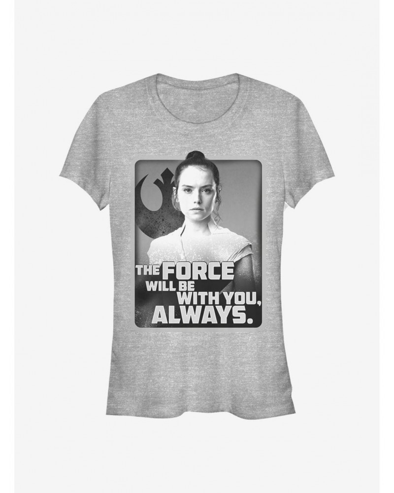 Star Wars: The Rise Of Skywalker With You Rey Girls T-Shirt $5.34 T-Shirts