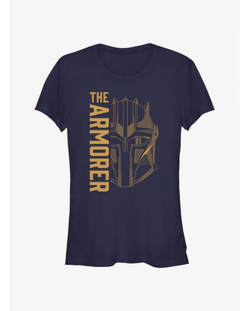 Star Wars The Mandalorian The Armorer Girls T-Shirt $7.12 T-Shirts