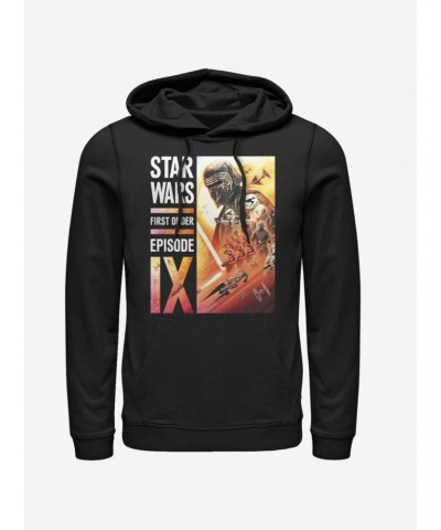 Star Wars Episode IX The Rise Of Skywalker First Order Collage Hoodie $12.21 Hoodies