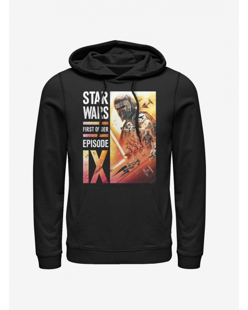 Star Wars Episode IX The Rise Of Skywalker First Order Collage Hoodie $12.21 Hoodies