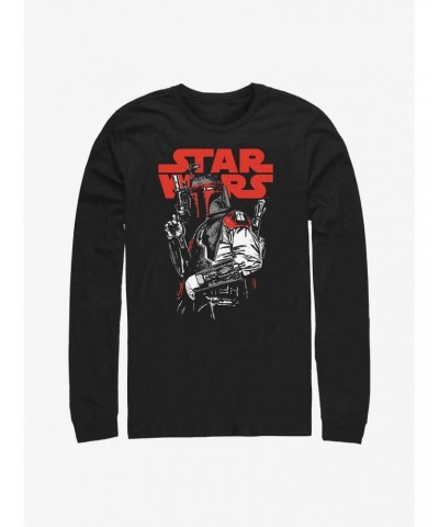 Star Wars Boba Fett Pose Long-Sleeve T-Shirt $8.69 T-Shirts