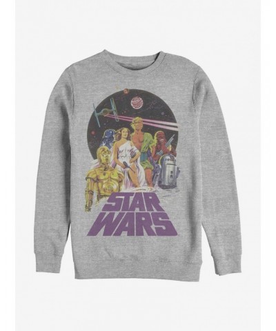 Star Wars Vintage Star Wars Crew Sweatshirt $9.15 Sweatshirts