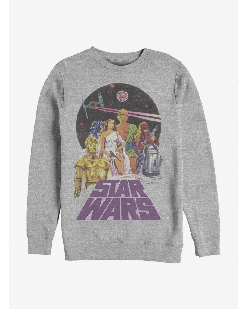 Star Wars Vintage Star Wars Crew Sweatshirt $9.15 Sweatshirts